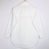 White Cotton Poplin Buttoned Shirt / AVENUE - Size S