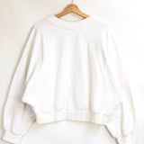 White Cotton SJ Logo Sweater / SHONA JOY - Size 38