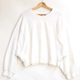 White Cotton SJ Logo Sweater / SHONA JOY - Size 38