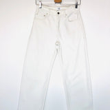 White Cropped GAVIN Boyfriend Jeans / ANINE BING - Size 24