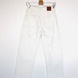 White Cropped GAVIN Boyfriend Jeans / ANINE BING - Size 24