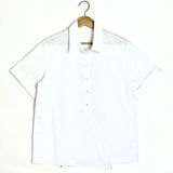 White CRUISE Star Jacquard Short Sleeve Shirt / CHANEL - Size 40