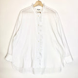 White DARCEY Cotton Ruffled Shirt / STUDIO WYLDER - One Size