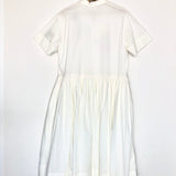 White Embroidered Cotton Midi Dress / LAITE WORKS - Size M