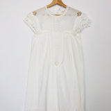 White English Embroidered  Mini Dress / MASSCOB - Size XS