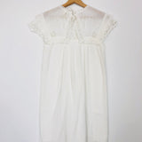 White English Embroidered  Mini Dress / MASSCOB - Size XS