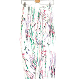 White FABIANA Paint-print Stretch-silk Midi Skirt / ISABEL MARANT - Size 36
