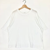 White FAKOBAY Round Neck Cotton Tee / AMERICAN VINTAGE - Size M/L