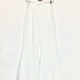 White Flared Leg Pants / NINA RICCI - Size 38
