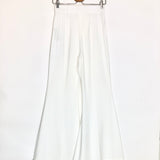 White Flared Leg Pants / NINA RICCI - Size 38