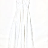 White Halterneck Side Slit Maxi Dress / DISSH - Size AU 6