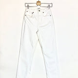 White HIGH RISE STOVEPIPE Stretch Jeans / AGOLDE- Size 26
