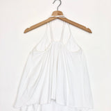 White HILTON Crisscross Back Straps Top / BA&SH - Size 0