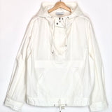 White Hooded Cotton Wide Jacket / CHRISTIAN WIJNANTS - Size 38