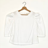 White INGA Organic Cotton Puff Sleeves Blouse / MARA HOFFMAN - Size S