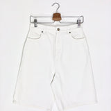 White ISU Organic Cotton Denim Short / LOULOU STUDIO - Size 25