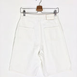 White ISU Organic Cotton Denim Short / LOULOU STUDIO - Size 25