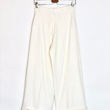 White JEERA Wide Tailored Pants / AERON - Size 36