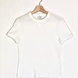 White Jersey Crew Neck Short Sleeves T-shirt / COURREGES - Size M