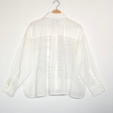 White Khadi Cotton The Anthony Dictons Shirt / MII AUX 4 SAISONS - Size S