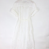 White KIRRA English Embroidered Belted Midi Dress / ZIMMERMANN - Size 1