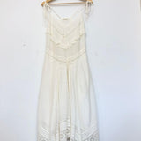 White Lace Asymmetric Dress - model RILLI / ZADIG & VOLTAIRE - Size XS