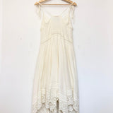 White Lace Asymmetric Dress - model RILLI / ZADIG & VOLTAIRE - Size XS