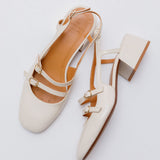 White Lacquer PAULA Patent Leather Babies / SEZANE - Size 38