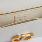 White Latte 30 Montaigne Shoulder Medium Bag / DIOR