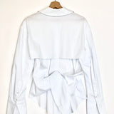 White LOCH Poplin Button Down Shirt / SIMON MILLER - Size S
