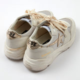 White Low Top Sneakers in Mesh and White Nappa - model RUNNING / GOLDEN GOOSE - Size 37