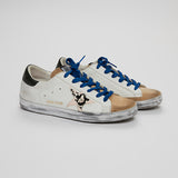 White Low Top Sneakers with Python-print Star - model SUPERSTAR / GOLDEN GOOSE - Size 38