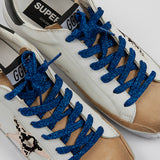 White Low Top Sneakers with Python-print Star - model SUPERSTAR / GOLDEN GOOSE - Size 38