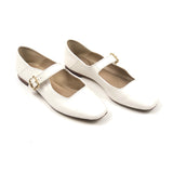 White MICHAELA Mary Jane Flats / SAM EDELMAN - Size 39