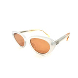 White MONDRI WC5 Cat-Eye Acetate Sunglasses / GENTLE MONSTER