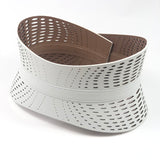 White NEO Laser Cut Corset Belt / ALAIA - Size 65cm