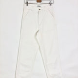 White NORRIS Cotton Utility Trousers / CARHARTT - Size 24