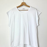White Oversized Sleeveless Tee / ADILYNN - One Size