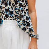 White Palazzo Pants / MARGOT - Size M
