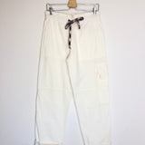 White PLUMY Coton Cargo Pants / ZADIG & VOLTAIRE DEFILE - Size 38