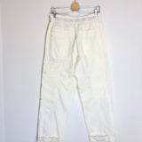 White PLUMY Coton Cargo Pants / ZADIG & VOLTAIRE DEFILE - Size 38