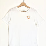 White Regular-fit Graphic Cotton Round Neck T-shirt / SCOTCH & SODA - Size XS
