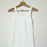 White Ribbed Tank Top / ADILYNN - One Size