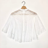 White SAFI Embroidered Organic Cotton Blouse / ISABEL MARANT ETOILE - Size 36