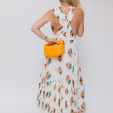White SARAI Shibori Print Silk-chiffon Maxi Dress / ULLA JOHNSON - Size 2
