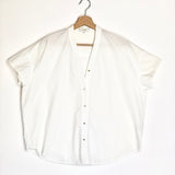 White Short Sleeves Cotton Shirt / VINCE - Size XS