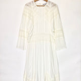 White SKALY Lace Inserts Slip Midi Dress / IRO - Size 38