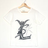 White Snake Logo Cotton T-shirt / SAINT LAURENT - Size S