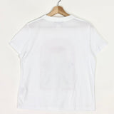 White Star and Lips Embroidered Silkscreen Cotton T-shirt / MAJE - Size 2