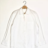 White Striped Cotton Shirt / BALENCIAGA - Size 38